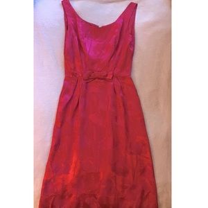 1960s satin cocktail dress